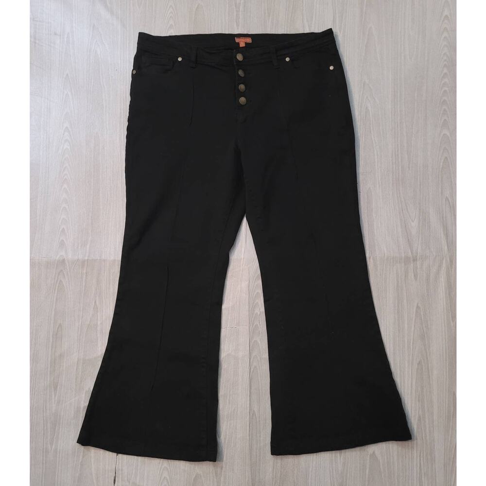 Modcloth Black Flare Jeans - Wide Leg